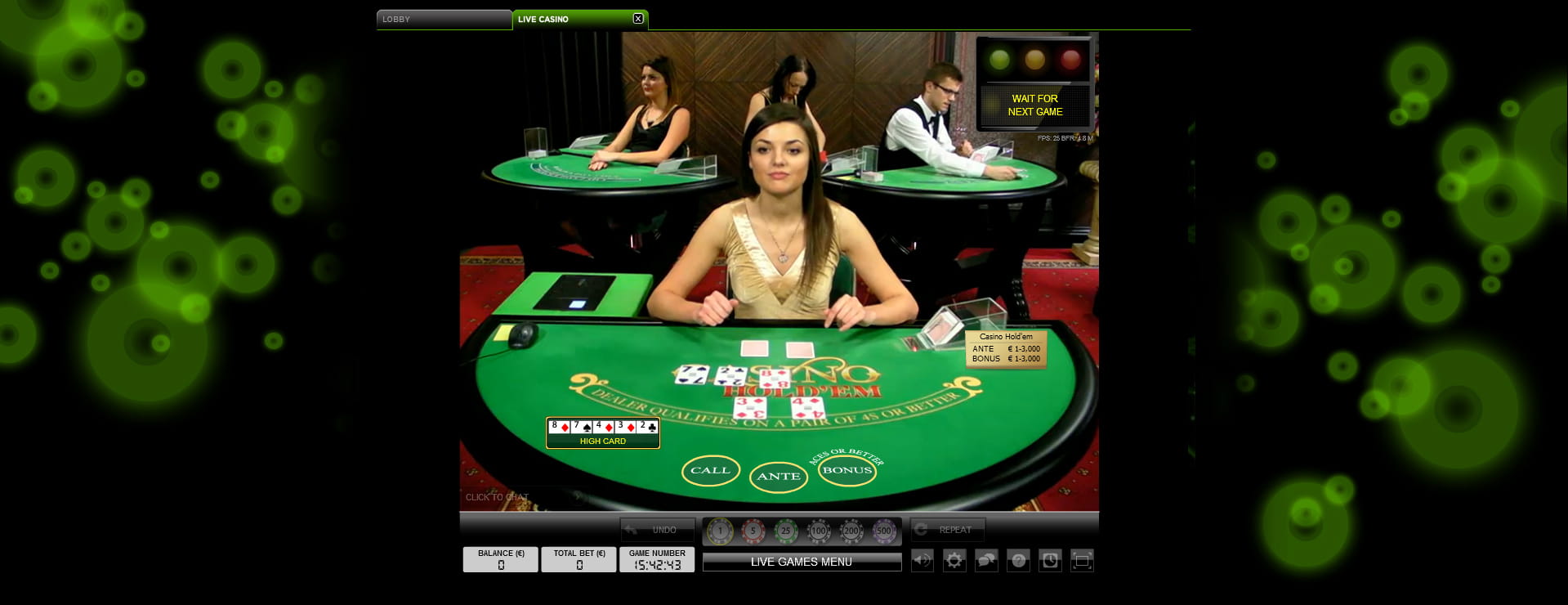 Live Dealers Online Casino