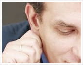  Rubbing of the earlobe is the secret sign for asking the current count