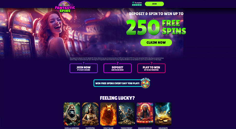 Review of the Fantastic Spins Casino Online Platform in the UK