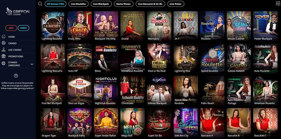 Review of the Griffon Casino Online Platform in the UK