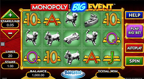 Monopoly Big Event Online Slot Game