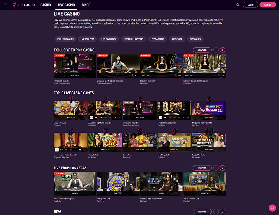 Review of the Pink Casino Online Platform in the UK