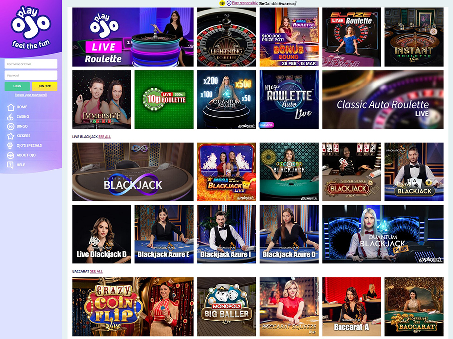 Review of the PlayOJO Casino Online Platform in the UK