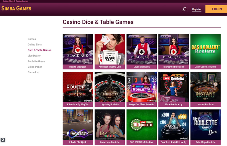 Review of the Simba Games Casino Online Platform in the UK