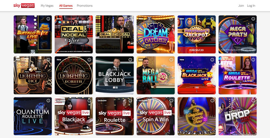 Review of the Sky Vegas Casino Online Platform in the UK