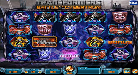 Transformers Battle for Cybertron Online Slot Game
