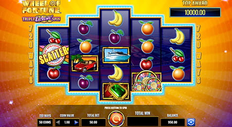 Wheel of Fortune Triple Extreme Online Slot Game