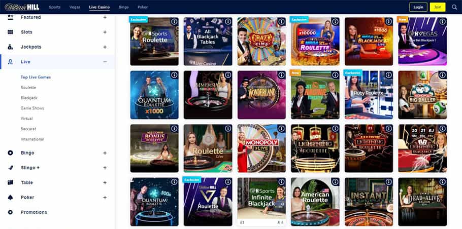Review of the William Hill Casino Online Platform in the UK