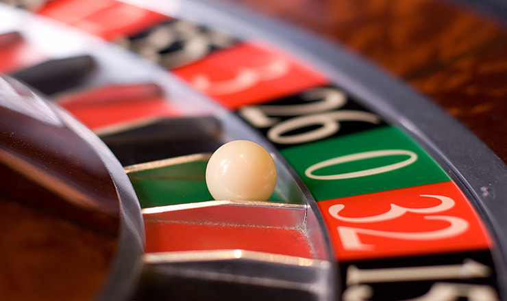 Close Up On A Roulette Wheel