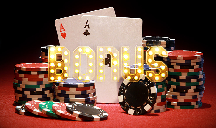 Casino chips and cards